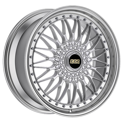 極度のRsの明るい銀BBSは車輪のアルミニウム縁6061-T6を造った