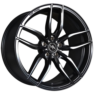 18インチのMonoblock構成は自動車輪6061-T6マットの黒を造る