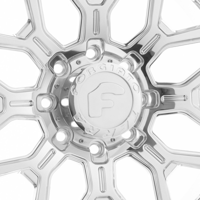 Forgiato Flusso-Tの明るい銀製の車輪6061-T6のラグナット4-8