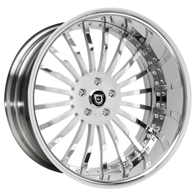 Lexani LF-714 Chromeは車輪6061-T6の多スポークの縁を造った