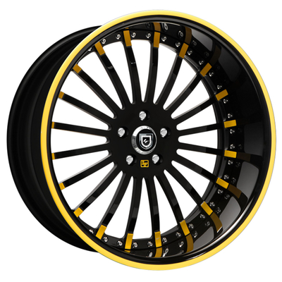 Lexani LF-714 Chromeは車輪6061-T6の多スポークの縁を造った