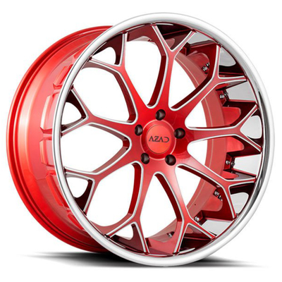 Chromeによって製粉されるぐらつかせたMonoblock 2PC 3PCの炉の自動車はキャンデーの赤い動かす