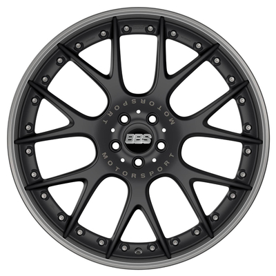 BBS CH-R IIは17 18 19 20 BBS車輪のモータースポーツのサテンの黒を造った