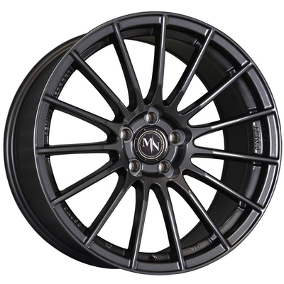 PCD 112mmの炉の自動車は6061-T6アルミ合金のマットの黒の縁を動かす