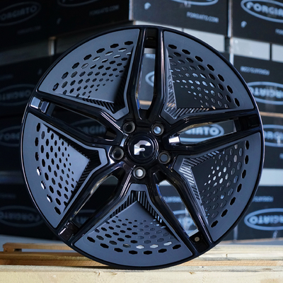 22"光沢の黒のForgiato EV 001のテスラ・モデルSモデルXのためのForgiatoによって造られる輪座