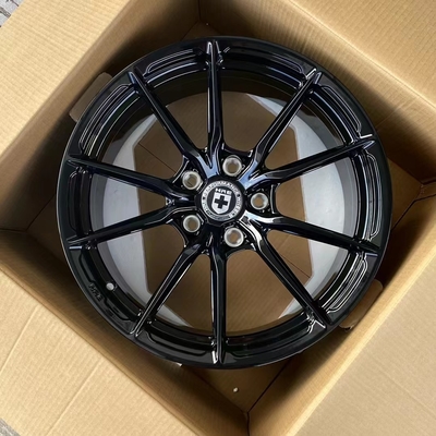 空気力学HREはHRE P101SCがMonoblockの黒い縁に光沢をつける車輪を造った