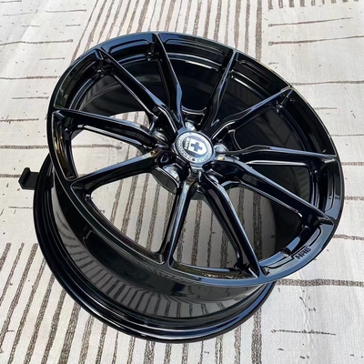 空気力学HREはHRE P101SCがMonoblockの黒い縁に光沢をつける車輪を造った
