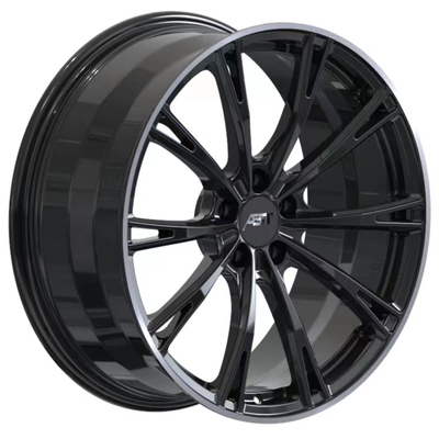 ABT Sportsline GrF光沢のある黒いAudiは車輪6061-T6のアルミ合金を造った