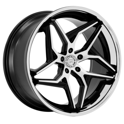 Lexani Spyderは光沢の黒6061-T6のアルミ合金が付いている車輪を造った