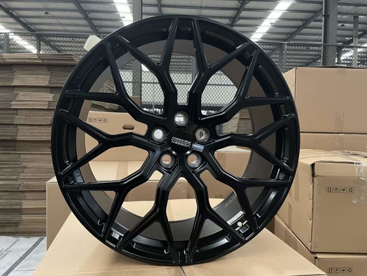 Vossen HF-2のサテンの黒い造られた車輪