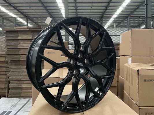 Vossen HF-2のサテンの黒い造られた車輪