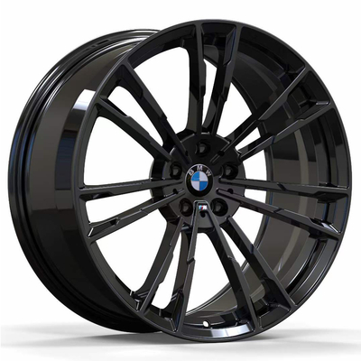 20&quot;はBMWのための黒い造られた車輪に5つのシリーズ光沢をつける