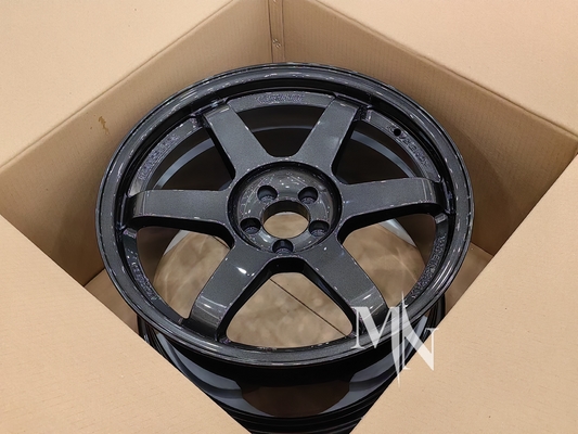 Volk Racing TE37 SL ホイール ブラック エディション III 4x100 5x120 18 19 20 インチ カスタム ダブル ブラック リム