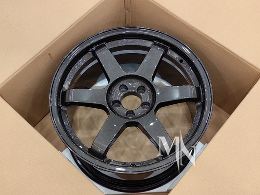 Volk Racing TE37 SL ホイール ブラック エディション III 4x100 5x120 18 19 20 インチ カスタム ダブル ブラック リム