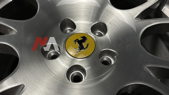 フェラーリ F430 フォージドホイール ブラッシュドクリア仕上げ メイニング フォージド RE-01