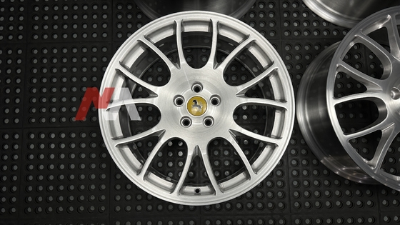 フェラーリ F430 フォージドホイール ブラッシュドクリア仕上げ メイニング フォージド RE-01