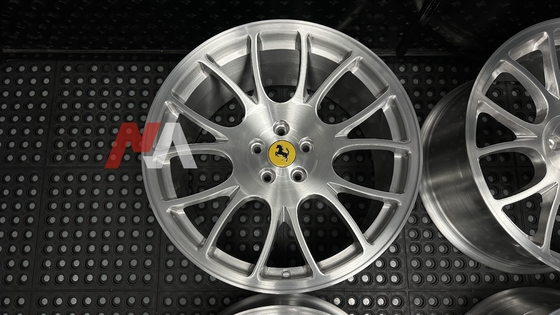フェラーリ F430 フォージドホイール ブラッシュドクリア仕上げ メイニング フォージド RE-01