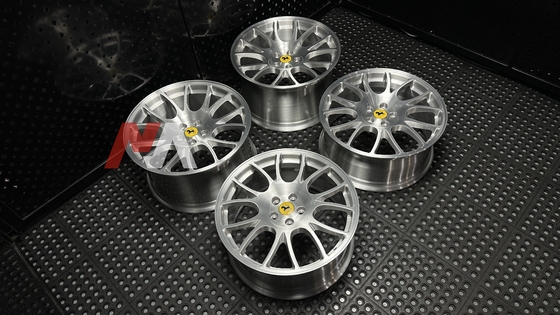 フェラーリ F430 フォージドホイール ブラッシュドクリア仕上げ メイニング フォージド RE-01