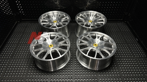 フェラーリ F430 フォージドホイール ブラッシュドクリア仕上げ メイニング フォージド RE-01