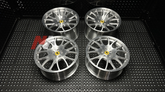 フェラーリ F430 フォージドホイール ブラッシュドクリア仕上げ メイニング フォージド RE-01